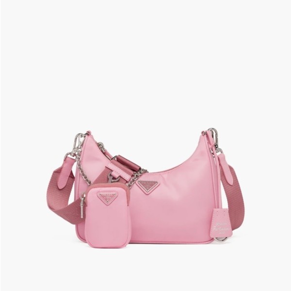 ❤프라다 여성 핑크 호보백 - Prada Womens Pink Hobo Bag - pr165x