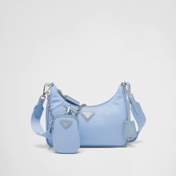 ❤프라다 여성 블루 호보백 - Prada Womens Blue Hobo Bag - pr168x