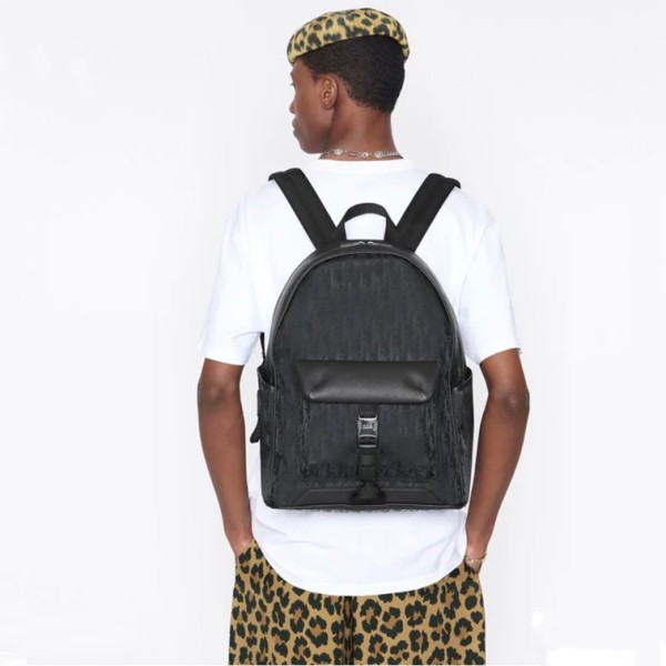 ❤디올 남성 오블리크 블랙 백팩 - Dior Mens Black Back Pack - di169x