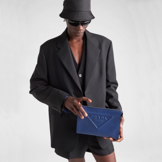 ❤프라다 남성 블루 클러치백 - Prada Mens Blue Clutch Bag - pr258x