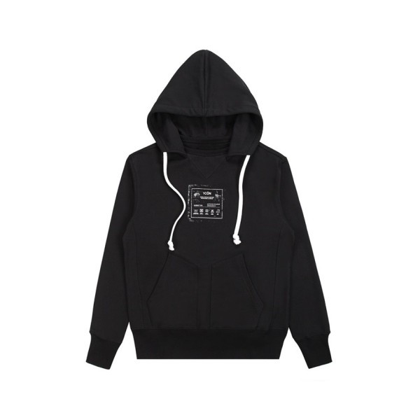 ❤메종마르지엘라 남성 블랙 후드티 - Maison margiela Mens Black Hoodie - mai117x