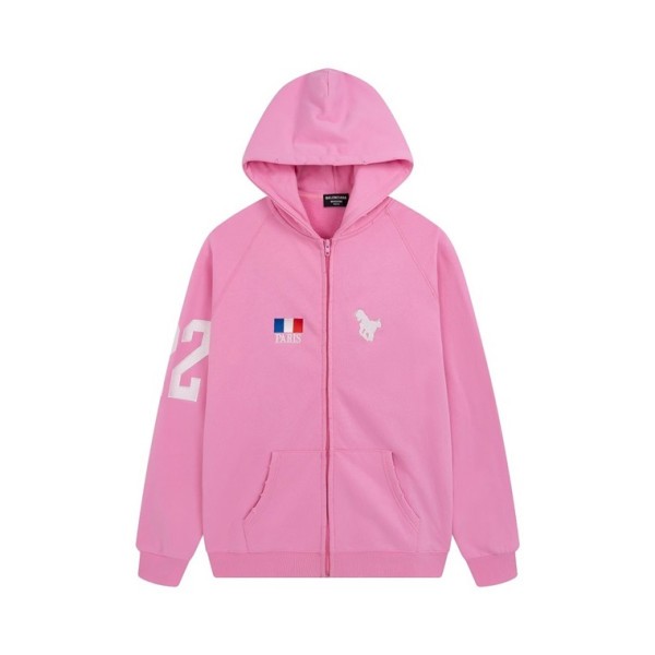 ❤발렌시아가 남/녀 핑크 집업 후드티 - Balenciaga Unisex Pink Hoodie - ba81x