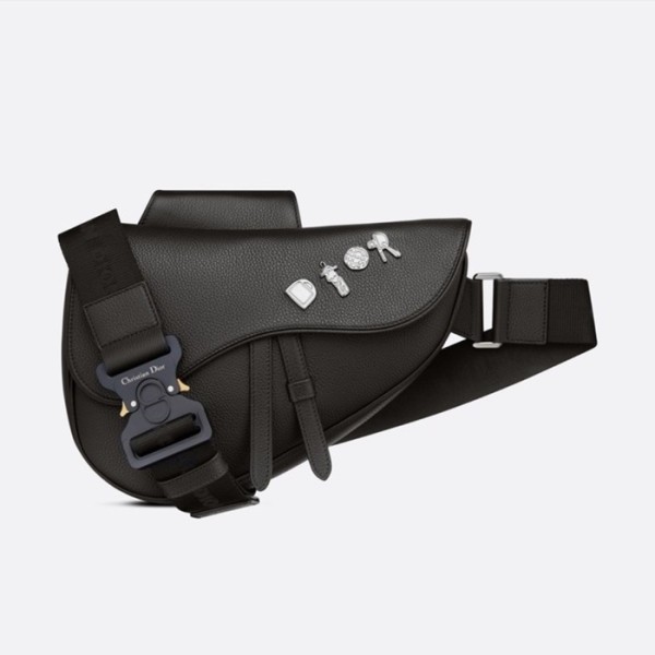 ❤디올 남성 블랙 새들백 - Dior Men Black Saddle Bag - di176x