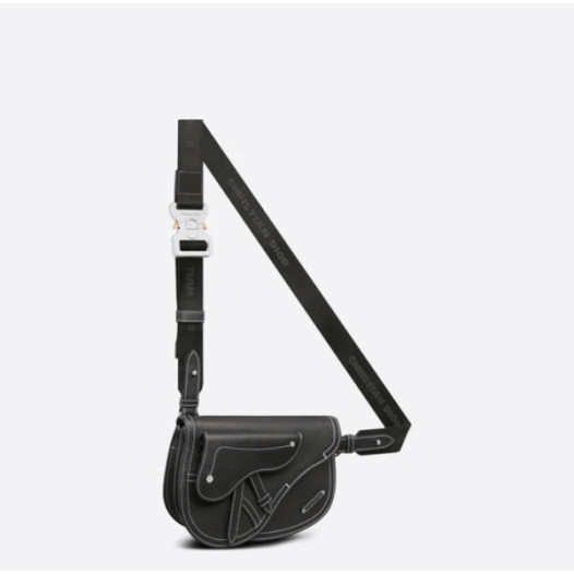❤디올 남성 블랙 새들백 - Dior Men Black Saddle Bag - di192x