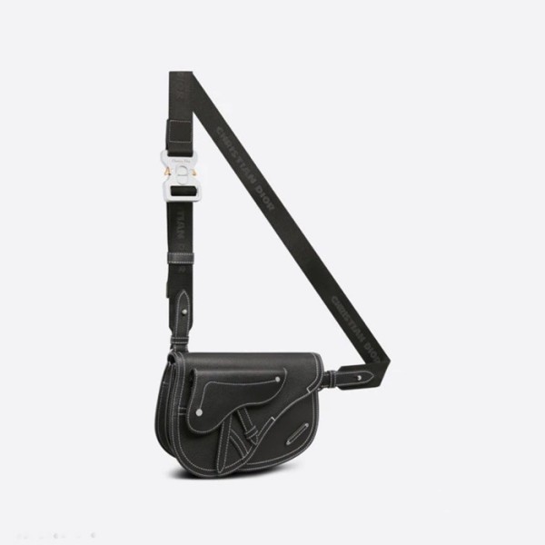 ❤디올 남성 블랙 새들백 - Dior Men Black Saddle Bag - di192x