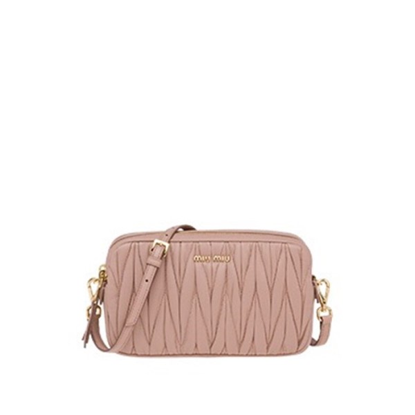 ❤미우미우 여성 핑크 마트라세 크로스백 - MiuMiu Womens Pink Matelasse Bag - miu265x