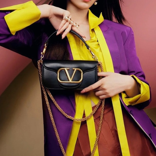 ❤발렌티노 가라바니 로코 블랙 카프스킨 스몰 숄더 백 - Valentino Womens Black Shoulder Bag - val360x