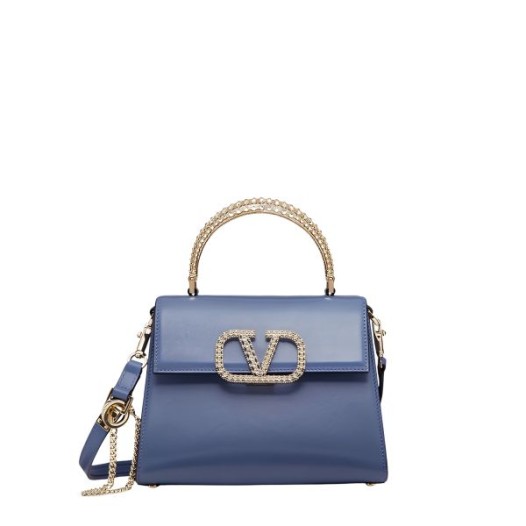 ❤발렌티노 가라바니 브이슬링 핸드백 카프스킨 - Valentino Womens Blue Cross Bag - val366x