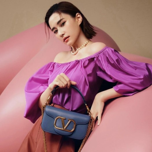 ❤발렌티노 가라바니 로코 블루 카프스킨 스몰 숄더 백 - Valentino Womens Blue Shoulder Bag - val374x