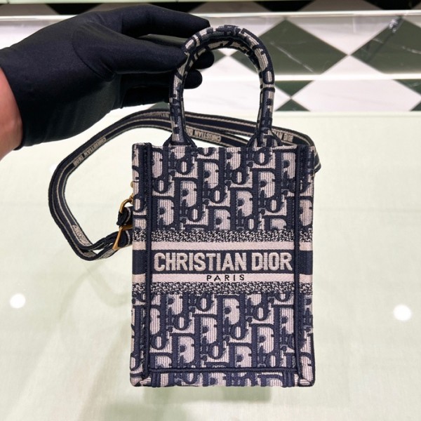 ❤디올 여성 네이비 폰백 - Dior Womens Navy Phone Bag - di215x