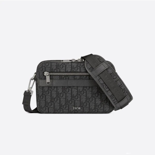 ❤디올 남성 블랙 오블리크 크로스백 - Dior Mens Black Cross Bag - di239x