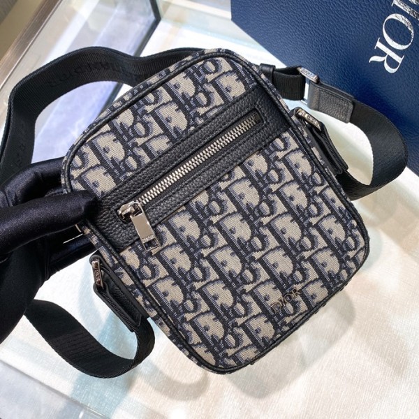 ❤디올 남성 네이비 오블리크 카메라백 - Dior Mens Navy Camera Bag - di243x