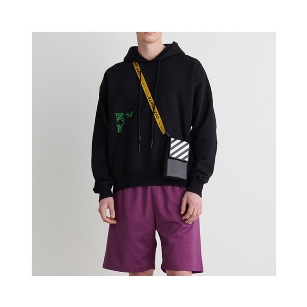 ❤오프화이트 남성 블랙 후드티 - Off-white Mens Black Hoodie - of17x