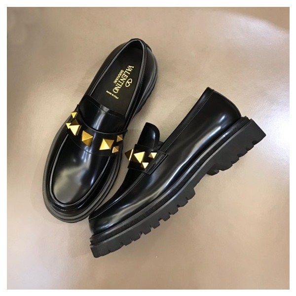 ❤발렌티노 남성 블랙 로퍼 - Valentino Mens Black Loafer - val393x