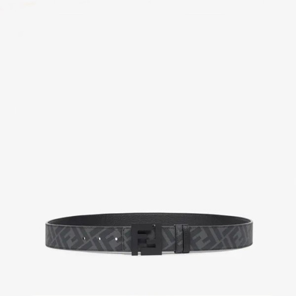 ❤펜디 남성 시그니처 블랙 그레이 벨트 - Fendi Mens Black Belts - fe50x