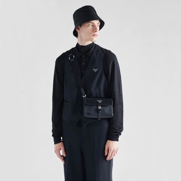 ❤프라다 남성 블랙 플랩백 - Prada Mens Black Cross Bag - pr302x