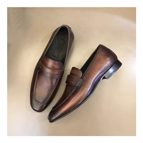 ❤에르메네질도 제냐 남성 브라운 로퍼 - Ermenegildo Zegna Mens Brown Loafer - ze55x