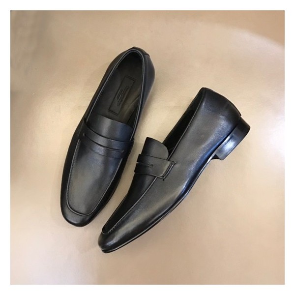 ❤에르메네질도 제냐 남성 블랙 로퍼 - Ermenegildo Zegna Mens Black Loafer - ze57x