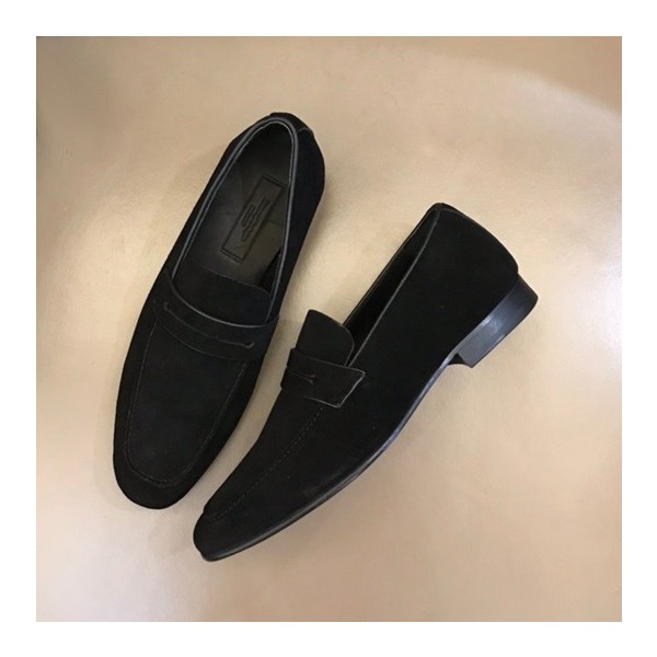 ❤에르메네질도 제냐 남성 블랙 로퍼 - Ermenegildo Zegna Mens Black Loafer - ze58x