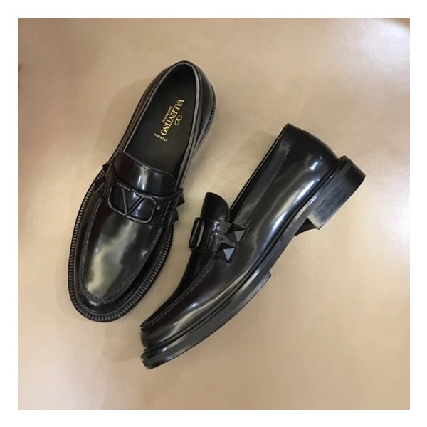 ❤발렌티노 남성 블랙 로퍼 - Valentino Mens Black Loafer - val409x
