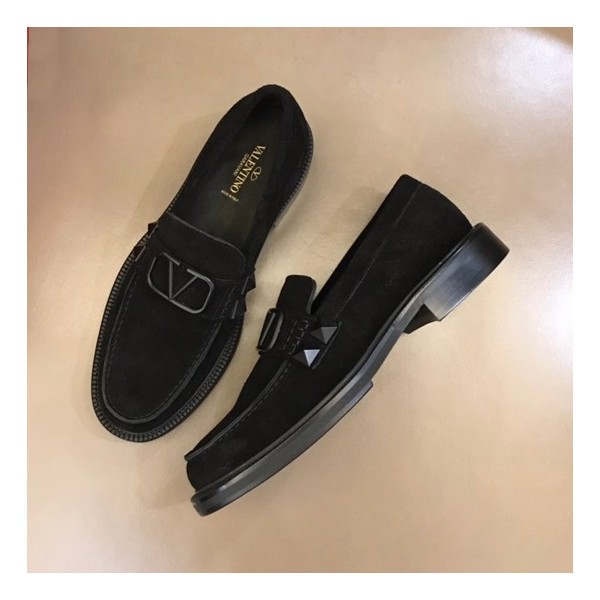 ❤발렌티노 남성 블랙 로퍼 - Valentino Mens Black Loafer - val410x