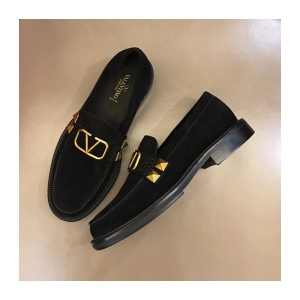 ❤발렌티노 남성 블랙 로퍼 - Valentino Mens Black Loafer - val411x