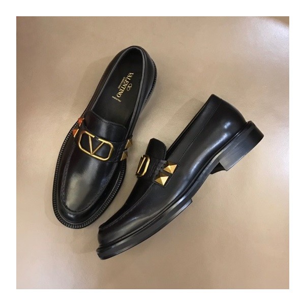 ❤발렌티노 남성 블랙 로퍼 - Valentino Mens Black Loafer - val413x