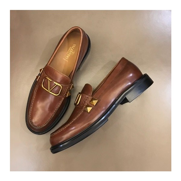 ❤발렌티노 남성 브라운 로퍼 - Valentino Mens Brown Loafer - val414x