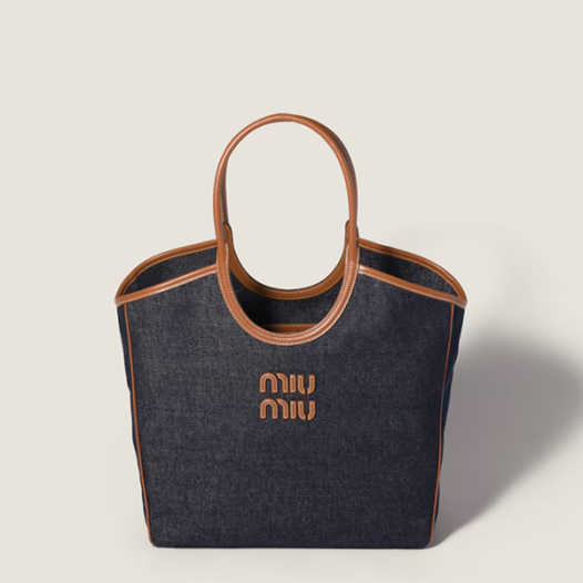 미우미우 여성 아이비 데님 백 - Miumiu Womens Ivy Bag