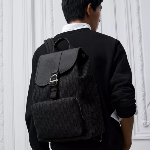 디올 남성 새들 헤리티지 플랩 백팩 - Dior Saddle Heritage Flap Backpack
