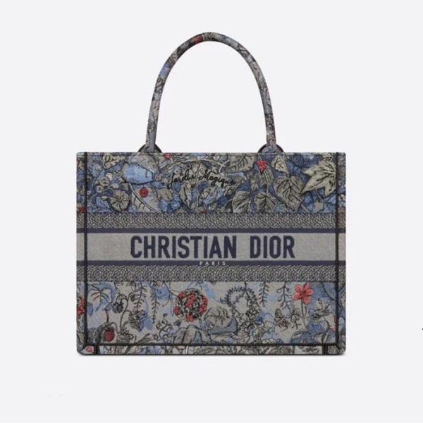 ❤디올 남/녀 블루 북토트 - Dior Unisex Blue Book Tote - di306x