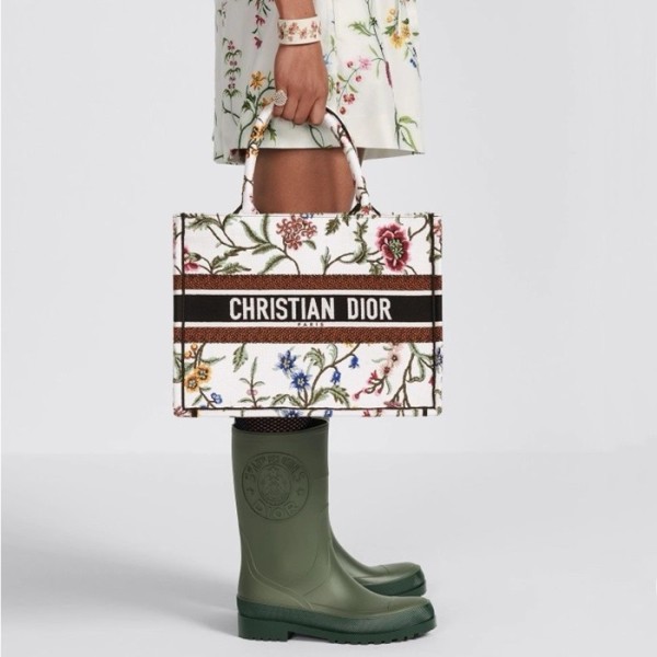 ❤디올 여성 화이트 북토트 - Dior Womens White Book Tote - di308x