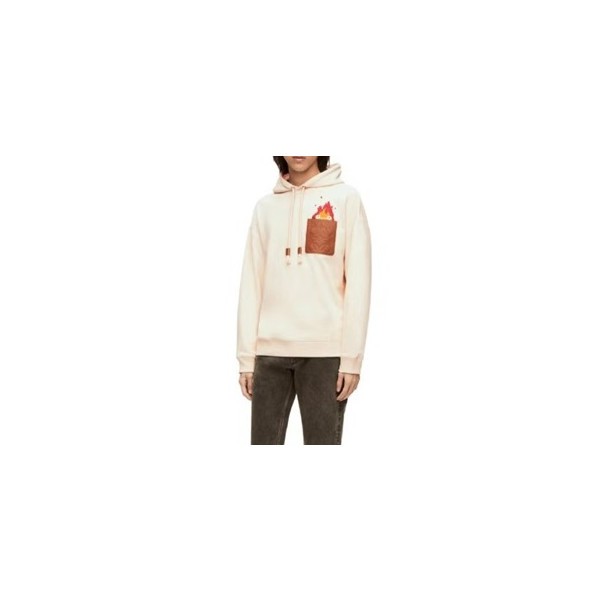 ❤로에베 남/녀 화이트 후드티 - Loewe Unisex White Hoodie - loe702x