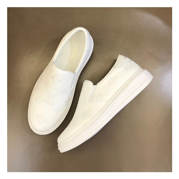 ❤루이비통 남성 모던 화이트 로퍼 - Louis vuitton Mens White Loafer - lv543x