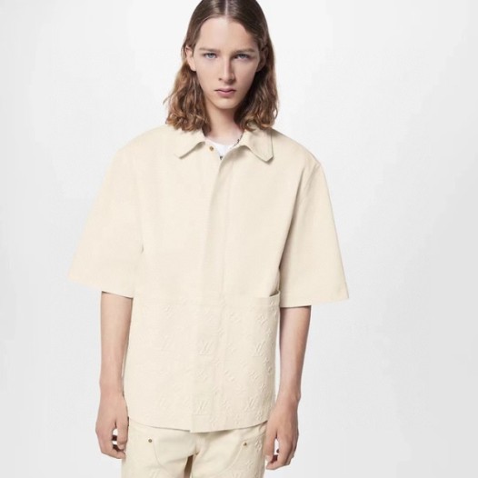 ❤루이비통 남성 베이지 반팔 셔츠 - Louis vuitton Mens Beige Tshirts - lv573x