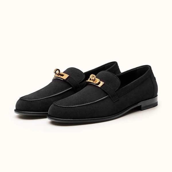 ❤에르메스 여성 시그니처 블랙 로퍼 - Hermes Womens Black Loafer - he79x