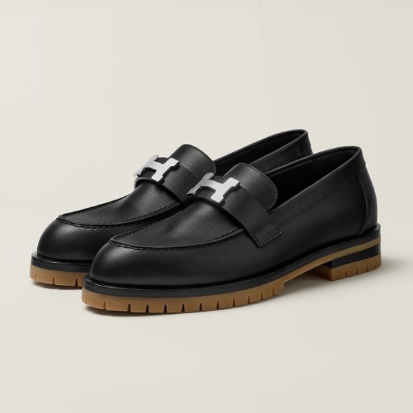 ❤에르메스 여성 시그니처 블랙 로퍼 - Hermes Womens Black Loafer - he81x