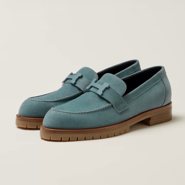 ❤에르메스 여성 시그니처 블루 로퍼 - Hermes Womens Blue Loafer - he83x