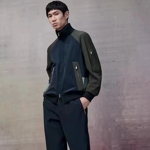 ❤에르메스 남성 네이비/블랙 자켓 -  Hermes Mens Navy/Black Jackets - he89x