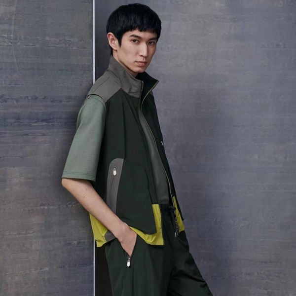 ❤에르메스 남성 카키 베스트 -  Hermes Mens Khaki Vest - he90x