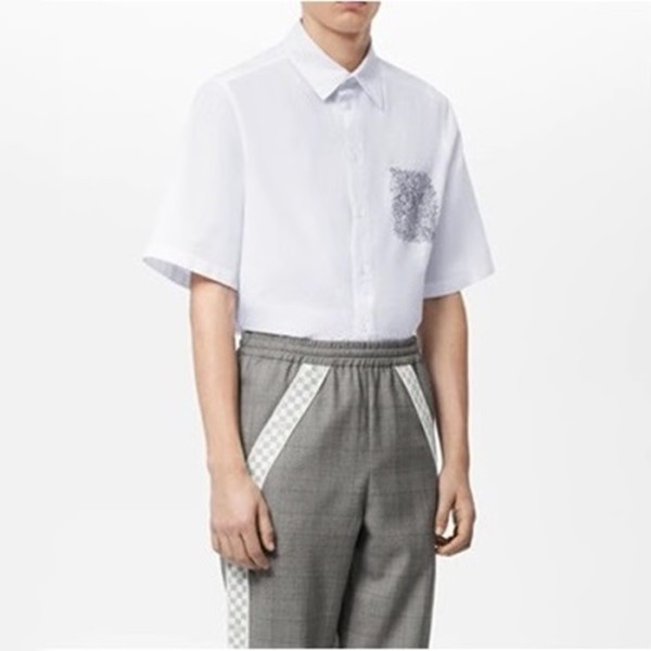 ❤루이비통 남성 화이트 반팔 셔츠 - Louis vuitton Mens White Tshirts - lv644x