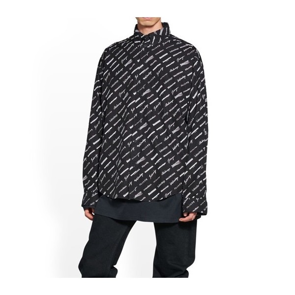 ❤발렌시아가 트렌디 남성 블랙 셔츠 - Balenciaga Mens Black Tshirts - ba220x