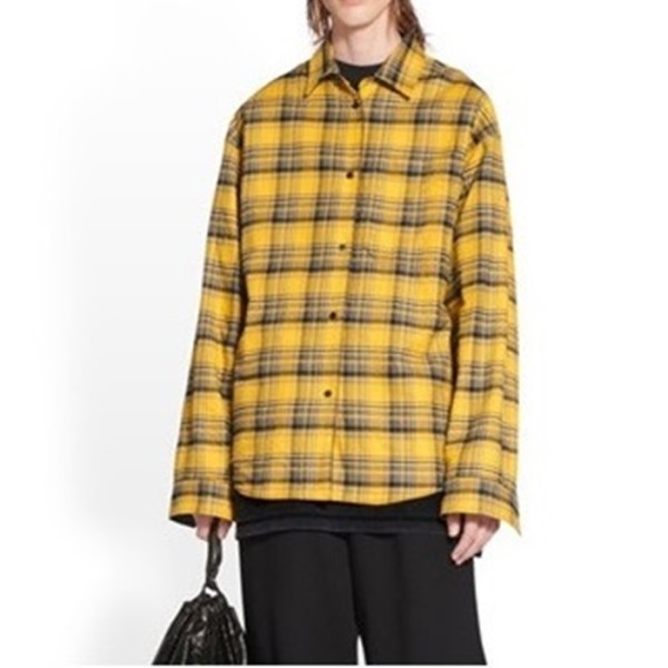 ❤발렌시아가 남성 옐로우 양면 셔츠 - Balenciaga Mens Yellow Tshirts - ba236x