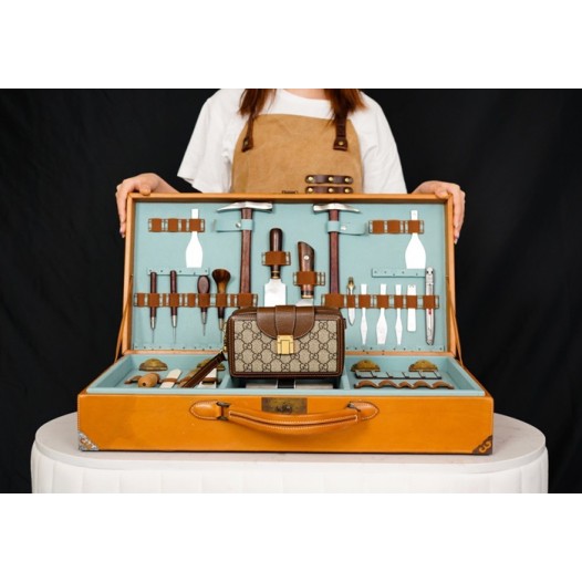 ❤구찌 여성 브라운 카메라백- Gucci Womens Brown Camera Bag - gu408x