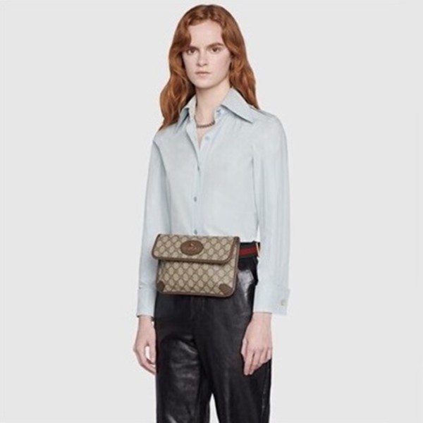 ❤구찌 여성 브라운 GG Supreme 힙색 - Gucci Womens Brown Hip-sack - gu429x