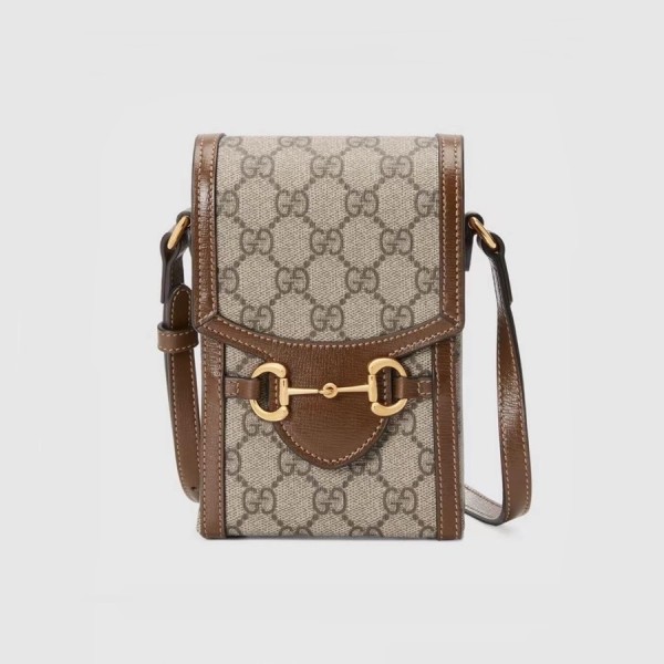 ❤구찌 남/녀 브라운 미니 홀스빗 폰백 - Gucci Unisex Brown Mini Bag - gu529x