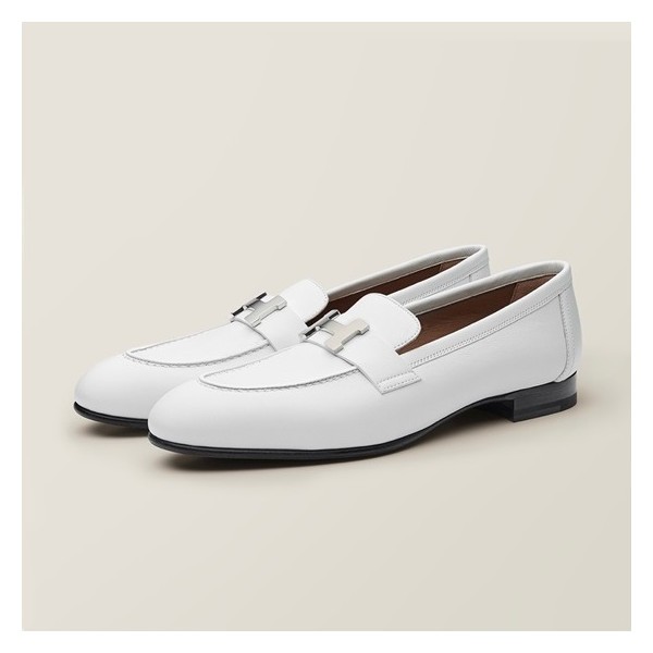 ❤에르메스 여성 화이트 파리 로퍼 - Hermes Womens White Loafer - he138x