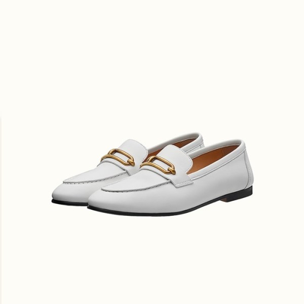 ❤에르메스 여성 화이트 로퍼 - Hermes Womens White Loafer - he145x