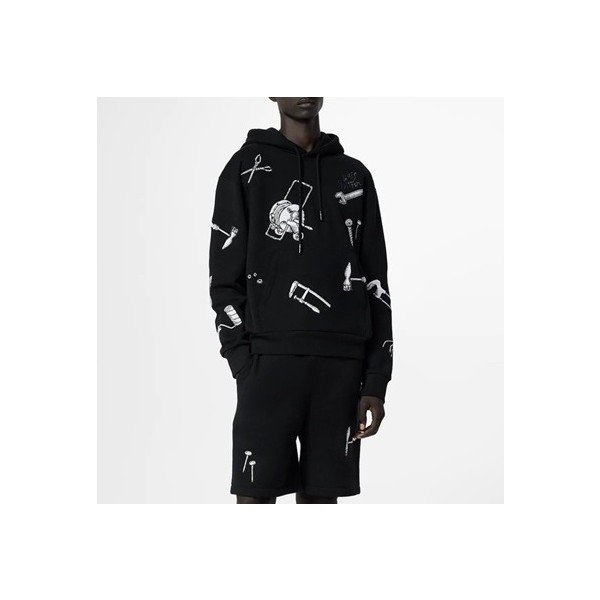 ❤루이비통 남성 블랙 후드티 - Louis vuitton Mens Black Hoodie - lv714x