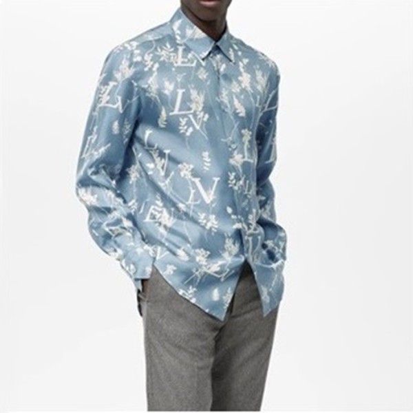 ❤루이비통 남성 블루 셔츠 - Louis vuitton Mens Blue Tshirts - lv715x
